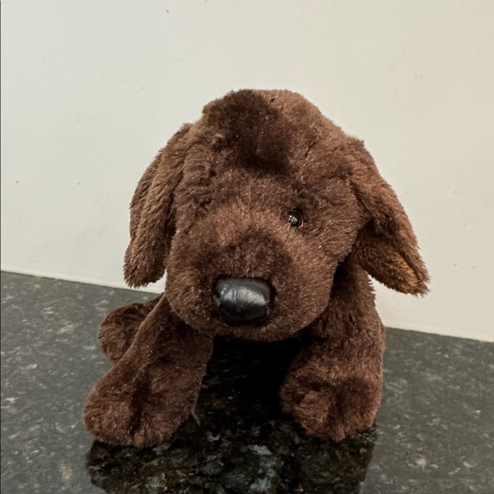 GANZ Webkinz Chocolate Lab Plush Puppy Dog Stuffed Animal 10" Soft Toy